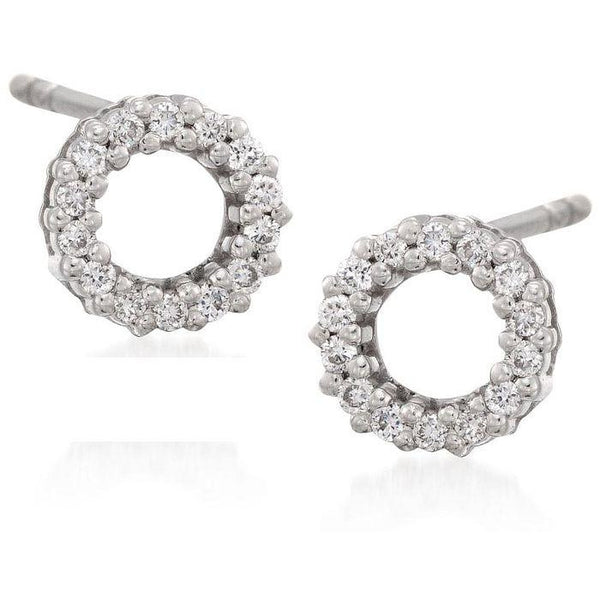 Circle of clearance life diamond earrings