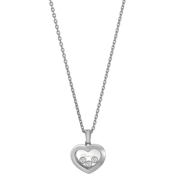 Chopard Diamond Heart Pendant deals With Three Floating Diamonds