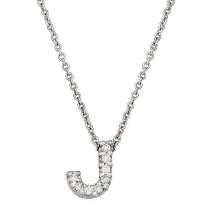 Tiny Treasures Diamond Initial J Necklace