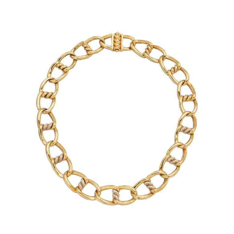 Roberto Coin Cialoma Diamond Knot Necklace