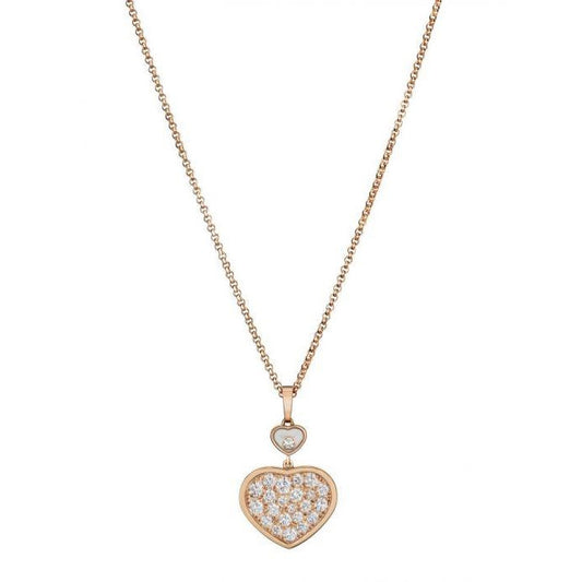 Happy Hearts Rose Gold Diamond Pendant