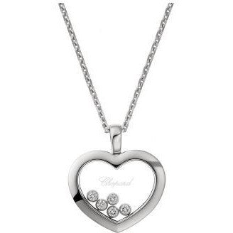 Chopard Heart Pendant With 5 Floating Diamonds