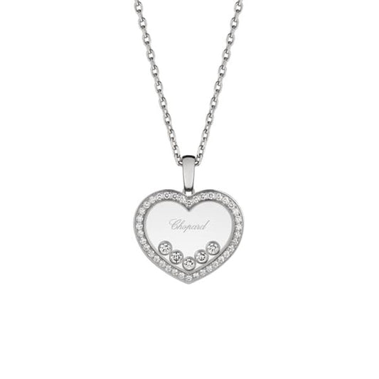 Chopard Diamond Heart Pendant With 5 Floating Diamonds