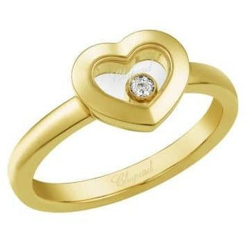 Chopard Yellow Gold Happy Diamonds Heart Icons Ring