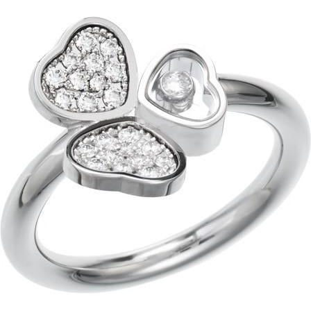 Chopard Happy Hearts Wings White Gold Diamond Ring