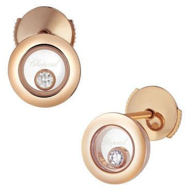 Chopard Rose Gold Round Icons Earrings