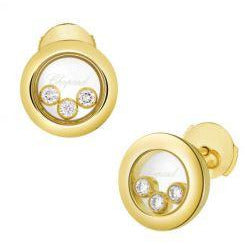 Chopard Yellow Gold Round Earrings