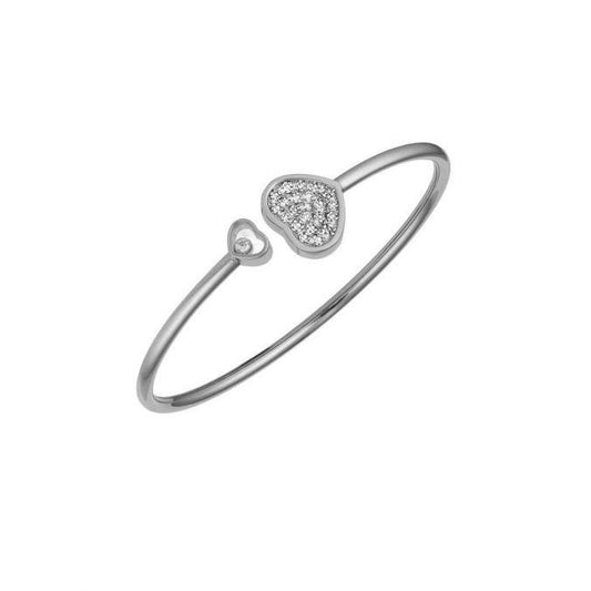 Chopard Happy Hearts White Gold & Diamond Bangle