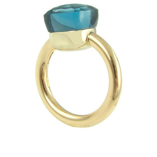 Nudo Rose Gold & Blue London Topaz Ring